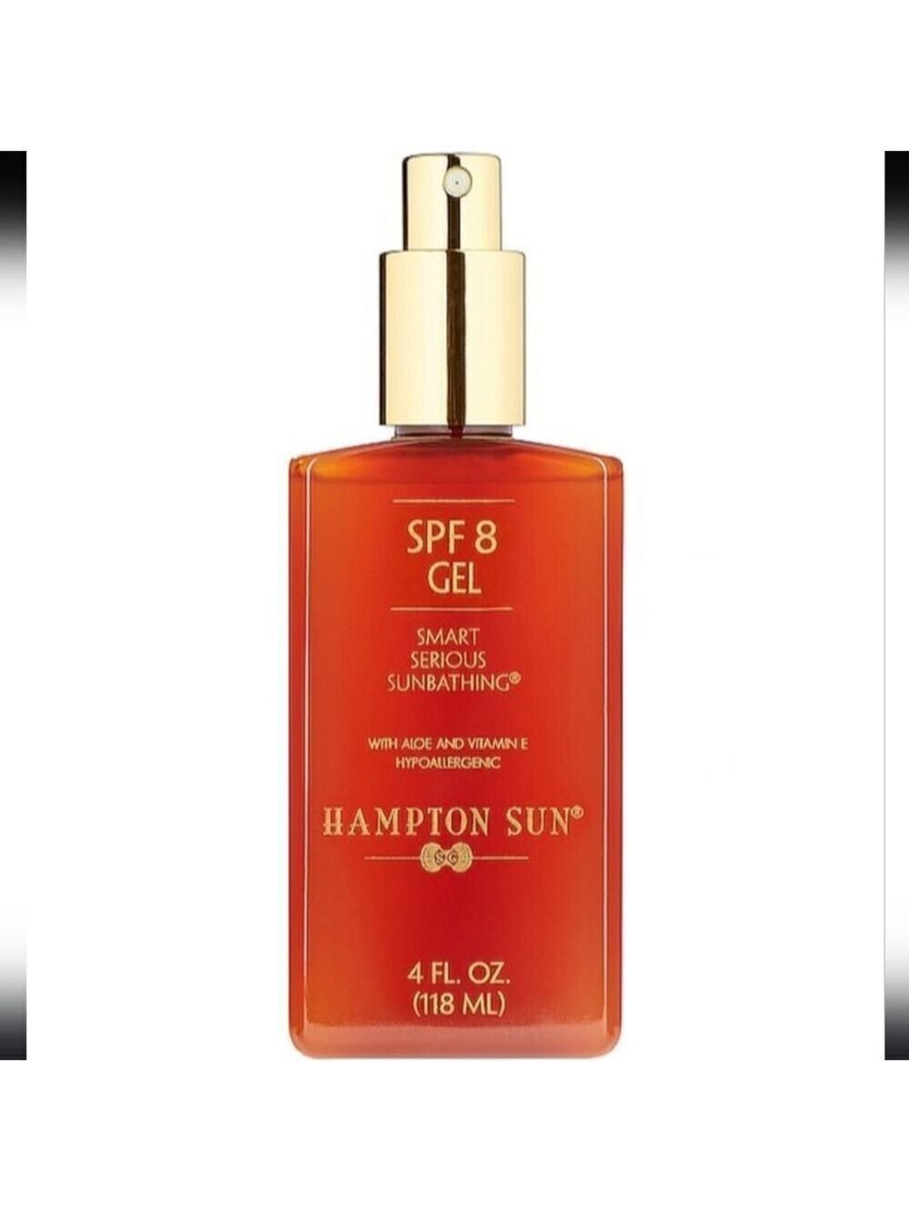 Hampton Sun SPF 8 Sun Tanning Gel New